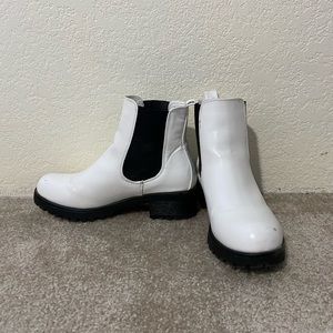 Black & White Chelsea Boots